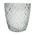 thumbnail image 1 of Porte-Bougie En Verre Rond (Diamant) - Ensemble De 4, 1 of 1