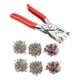 thumbnail image 4 of Juego de 200 botones a presión de metal con alicates de sujeción, kit de botones a presión para manualidades, ropa, sombreros y costura, 4 of 15