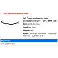 thumbnail image 2 of Left Crankcase Breather Hose - Compatible with 2011 - 2013 BMW 550i 2012, 2 of 2