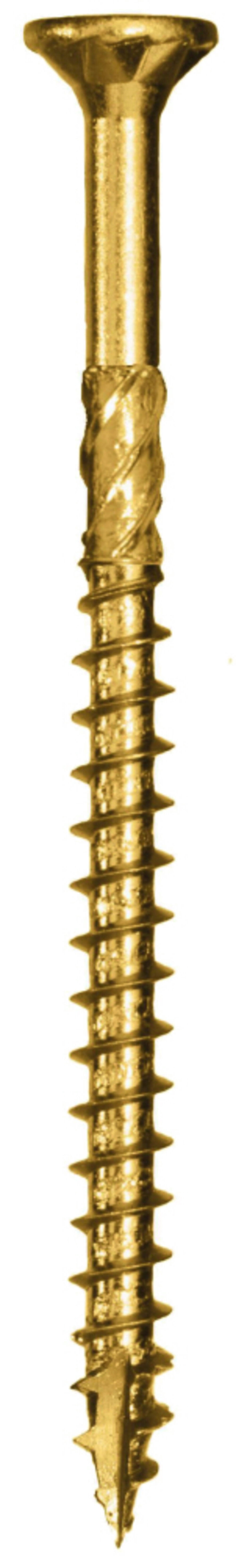 Deck Screw, #9 x 3-1/8 in, Climatek, Flat Head, Torx Drive, 1900 PK GRK00105