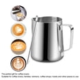 thumbnail image 4 of Milk Frothing Pitcher, Easy To Grip Dripless  400ml /13.5oz Milk Steaming Pitchers  for Coffee Bar Shop Family, 4 of 8