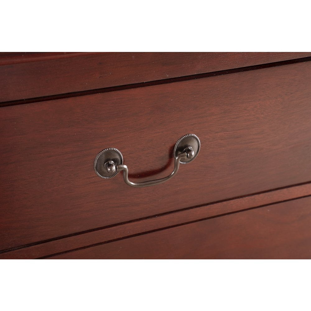 Glory Furniture LouisPhillipe Chest in Cherry Color