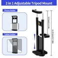 thumbnail image 3 of 63" Tripod Stand, Camera Tripod with Travel Bag, Extendable Cell Phone Tripod Stand with Wireless Remote and Phone Holder, Compatible with Cameras, Phone & Tablet, Sport Camera, 3 of 8