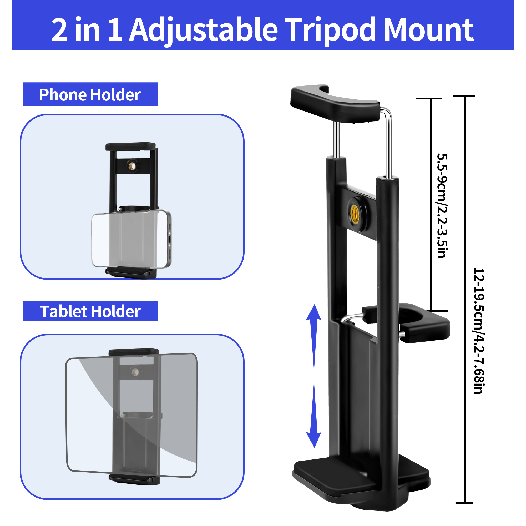 Meromore 63 Inch Tripod Stand with Phone Holder and Remote photo 3