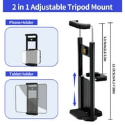 63 Tripod Stand, Camera Tripod with Travel Bag, Extendable Cell Phone Tripod Stand with Wireless Remote and Phone Holder, Compatible with Cameras, Phone & Tablet, Sport Camera