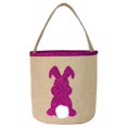 thumbnail image 1 of Easter Basket Holiday Rabbit BunnyEars Printed Canvas Gift Carry Candy Bag, 1 of 5