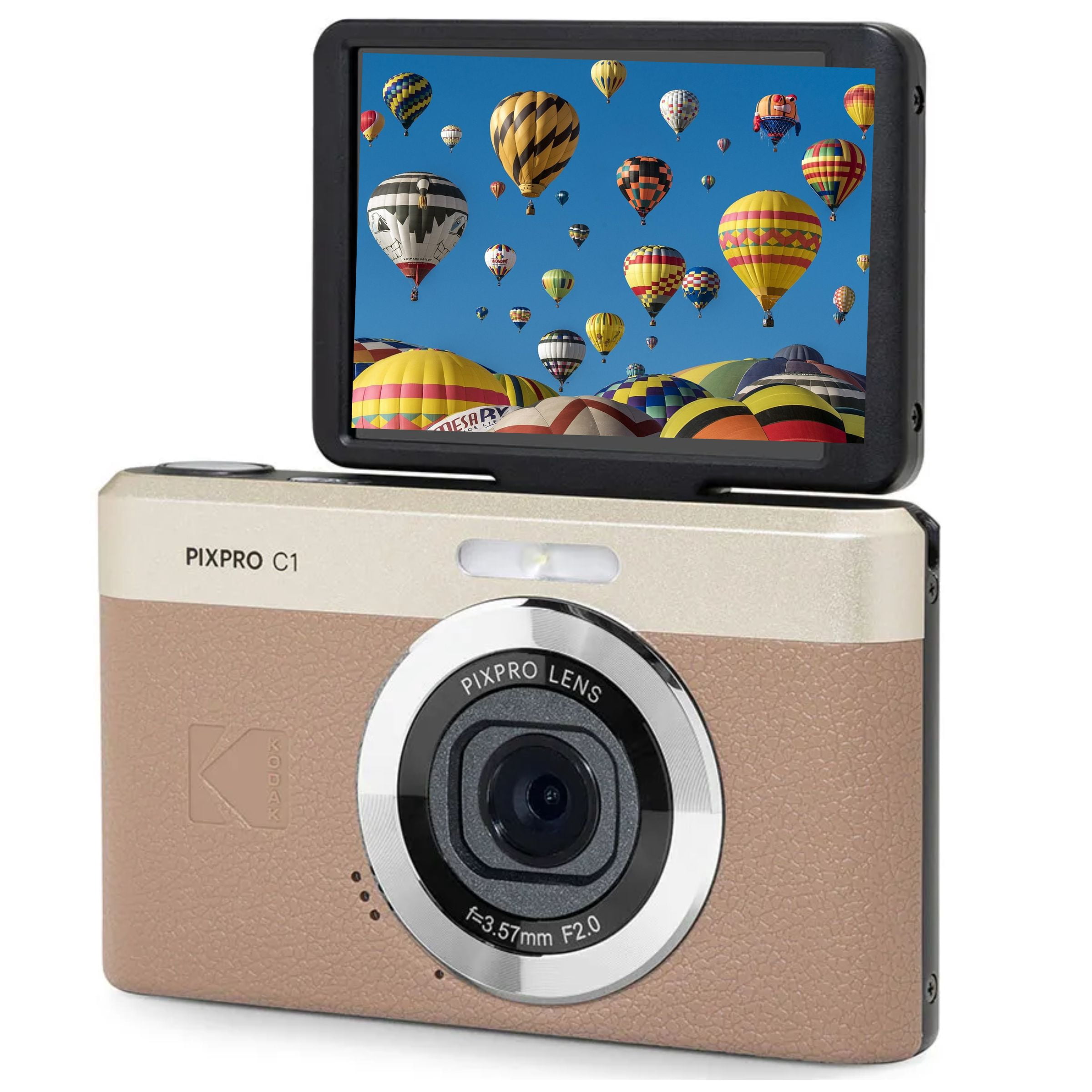 Kodak PIXPRO C1 Compact Digital Camera (BLACK) with 4X Zoom, 13MP