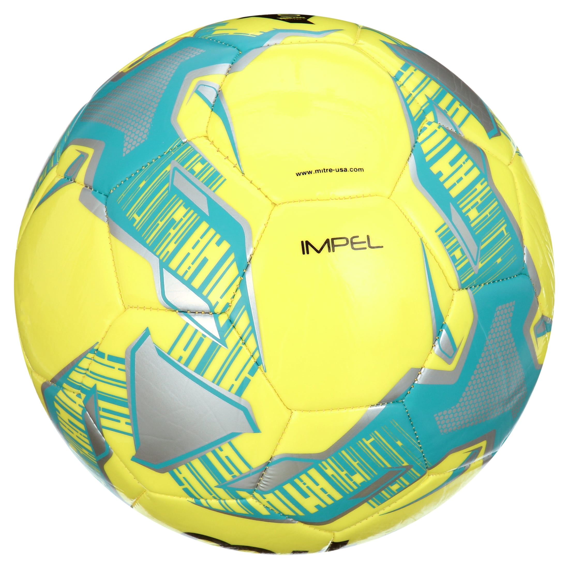 Mitre Impel Soccer Ball, Yellow, Size 5