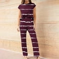 thumbnail image 4 of BLVB Summer 2 Piece Outfits for Women Crewneck Sleeveless Tank Tops and Wide Leg Pants Sets Plus Size Tracksuit, 4 of 4