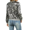 thumbnail image 2 of Manxivoo Womens Tops Spring and Autumn Women's Long Sleeve Sequined Long Sleeve Cardigan Jacket Top Jackets for Women Long Cardigans for Women Trendy Black XXL, 2 of 9