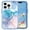Blue Pink Marble, variant on Mantto for iPhone 12 / 12 Pro Case, 3 in 1 Slim Crystal Rubber Bumper Marble Pattern Hard PC Soft Silicone Drop Protection Women Girls Cover for iPhone 12 / 12 Pro, Blue Pink Marble