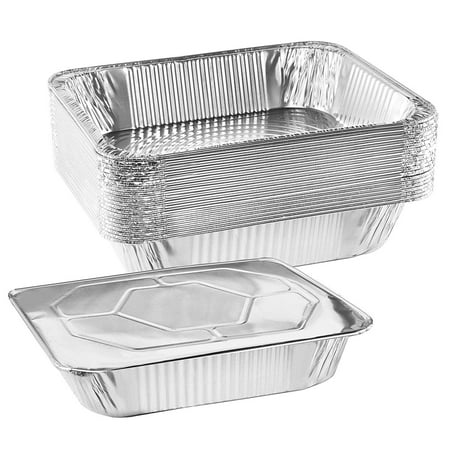 NYHI 9" x 13 ” Aluminum Foil Pans With Lids (10 Pack) |