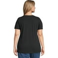 thumbnail image 2 of Hanes Just My Size Women's Graphic T-Shirt, Live in the Moment (Plus ) Black 4X, 2 of 2