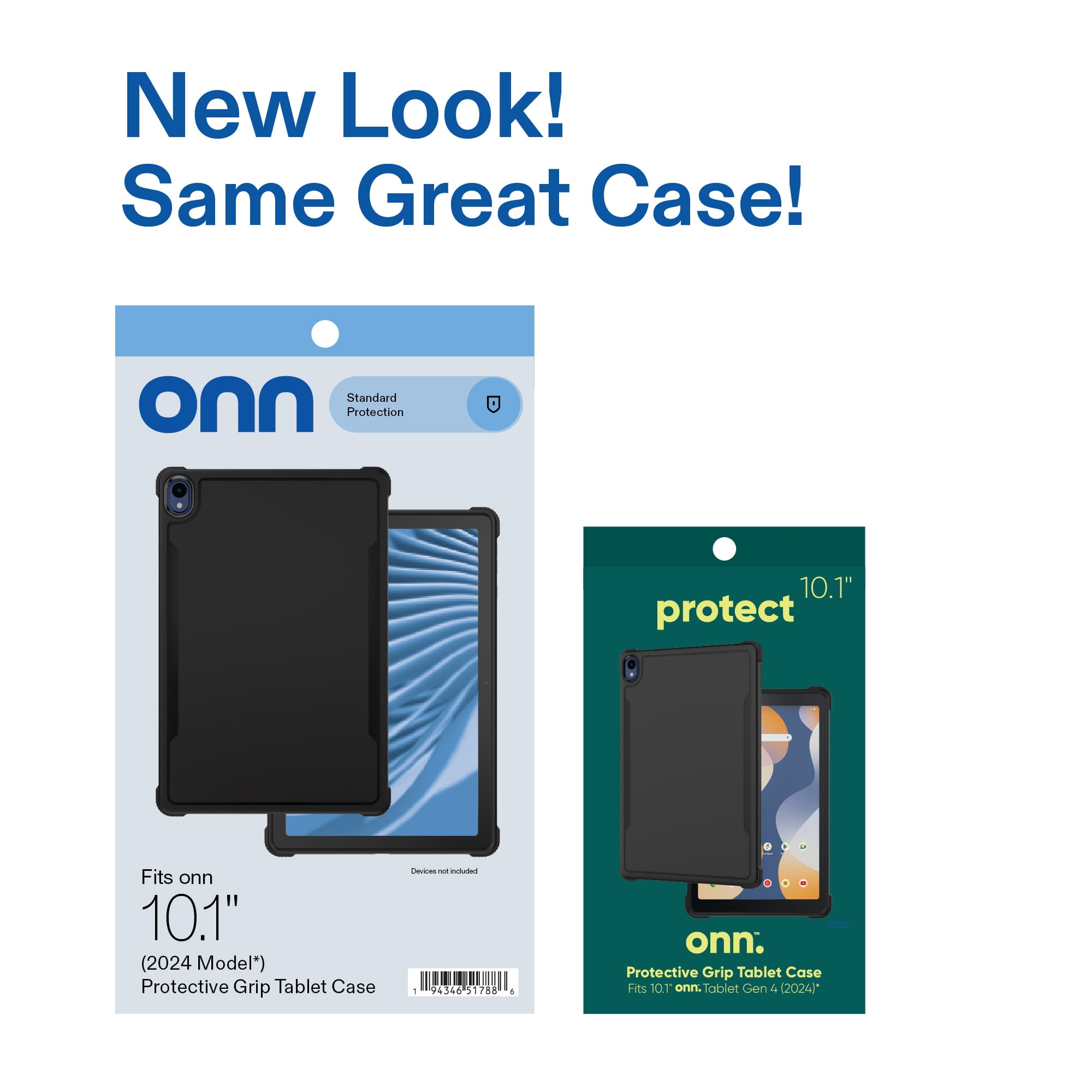 onn Protective Grip Tablet Case for onn 10.1" Tablet (2024 Model) - Black