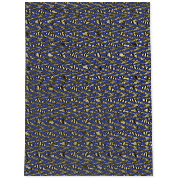 Acro Blue and Yellow Area Rug by Kavka Designs