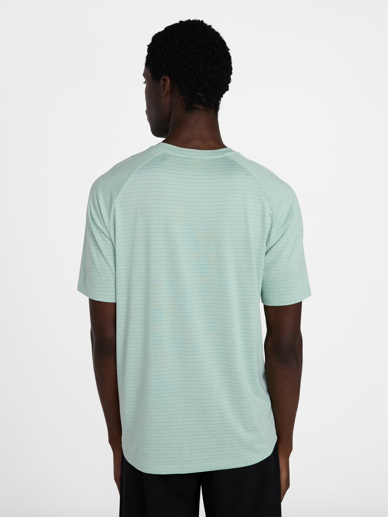 Athletic Works Men's and Big Men's Stripe Jersey Tee with Short Sleeves, Sizes XS-4XLT