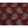 thumbnail image 4 of oneOone Polyester Lycra Fabric Leaves & Floral Block Decor Fabric Printed BTY 56 Inch Wide, 4 of 4