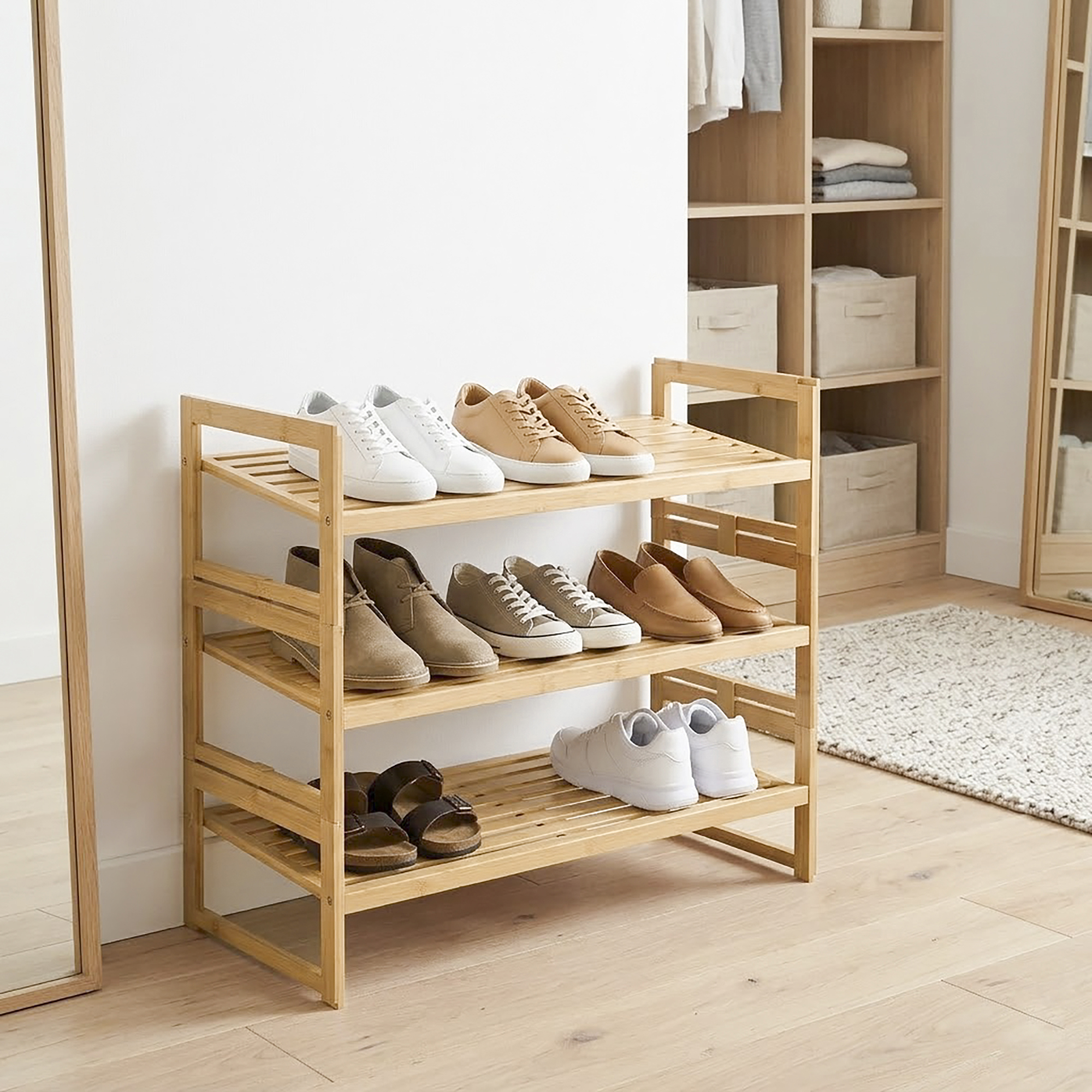 Better Homes & Gardens 3-Tier Bamboo Shoe Rack photo 6