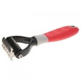 thumbnail image 1 of Deshedding Dog Brush, Dog Brush for Shedding Dog Rake Cat Brush Double Sided Undercoat Rake Comb for Detangling, Deshedding Pet Grooming Brush for Small, Medium Dogs and Cats, 1 of 7