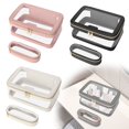 thumbnail image 4 of Clear Travel Makeup Bag with Makeup Brush Organizer, Transparent Waterproof Cosmetic Case Toiletry Bag for Women, Portable Leather Cosmetic Organizer Storage Bag with Zipper Closure, 4 of 4