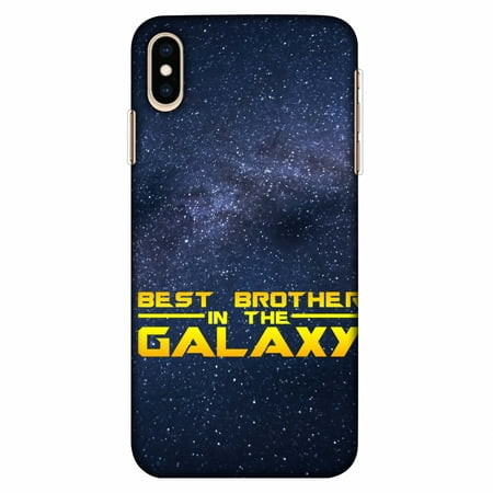 iPhone Xs Max Case, Ultra Slim Case iPhone Xs Max Handcrafted Printed Hard Shell Back Protective Cover Designer iPhone Xs Max Case (2018) - Best Brother In The