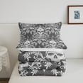 thumbnail image 5 of Erosebridal Sugar Skull Bedding Twin Comforter Set,Gothic Theme Down Comforter,Bohemian Damask Bedding Sets Twin with Comforter,Breathable Teen Bedroom Decor,Reversible,2-Piece, 5 of 8