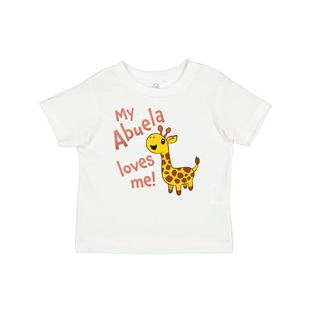 

Inktastic My Abuela Loves me- cute giraffe Boys or Girls Baby T-Shirt