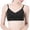 Black, variant on WDDDD Women's V Neck Sports Bra Thin Straps Padded Yoga Basic Wireless Camisole Dark Green S