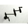 thumbnail image 4 of Kingston Brass KS3100PKL Duchess Wall Mount Pot Filler Faucet, Matte Black, 4 of 8