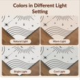 thumbnail image 7 of Design&I 8'x10' Washable Area Rug Extra Large Skid-Resistant Low Profile Black White Celestial Motif with Curved Lines Elegant Design, for Living Room, Family, 7 of 7