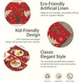 thumbnail image 3 of Christmas Placemats Set of 6,Christmas Tree Place Mats Heat Resistant Washable Non-Slip Table Mats for Party Kitchen Dining Decor 12x18 Inch, 3 of 7