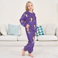 thumbnail image 6 of Fluffy Pajamas Set Fuzzy Winter Warm Pj Sets Pullover Tops and Long Pants Brown Hair Mermaid X-Large, 6 of 8