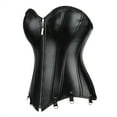 thumbnail image 2 of Grebrafan Corset Leather Pirate Cosplay Women Bustier Top Black 3XL, 2 of 5