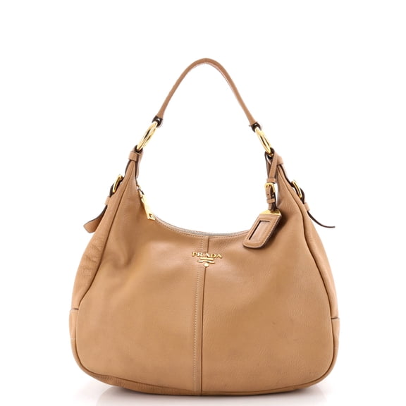 Pre-Owned Zip Top Hobo Vitello Daino Medium By Rebag