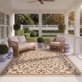 thumbnail image 4 of Safavieh Courtyard Nanda Botanical Indoor/Outdoor Area Rug, Natural/Brown, 5'3" x 7'7", 4 of 15