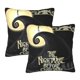 thumbnail image 1 of Juego de 2 fundas de almohada de felpa cuadradas negras de Pesadilla antes de Navidad, decoración de doble cara, cama de automóvil, dormitorio, sofá, fundas de almohada suaves, decoración del hogar,, 1 of 5