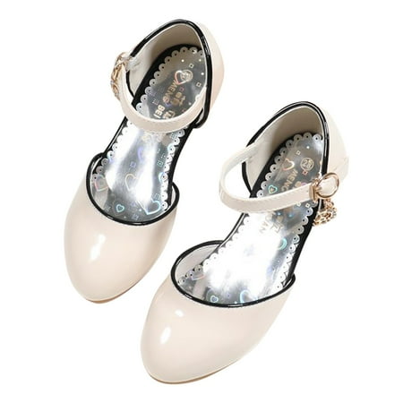 

CAICJ98 Girls Sandals Boys Girls Open Toe Solid Shoes First Walkers Shoes Summer Toddler Flat Sandals Khaki