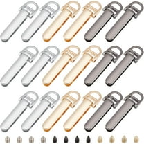 18 Sets Metal Purse Suspension Clasp 3 Colors DIY Purse Making Hardware D Ring Bag Side Clip Buckles with Screws Bag Chain Strap Lanyard Clasp for DIY Leather Craft Bag Repair Accessories DIY