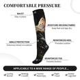 thumbnail image 3 of Lsque Realistic Style Cute Cat Pattern Sport Compression Socks for Men & Women 15-20 mmHg Knee High Nurse Pregnant Running Medical and Travel Athletic, 3 of 6