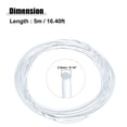 thumbnail image 5 of Unique Bargains 1 Pcs 3.5mm 0.14" 5m 16.40ft Universal Glow Optic Fiber Cable Car Light Decoration Clear, 5 of 6