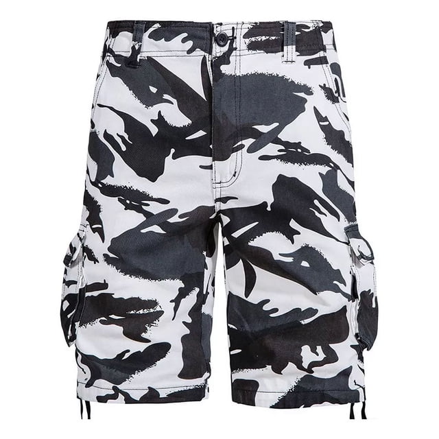 Bermuda Shorts Hombre Suelto Casual Verano Playa Camuflaje