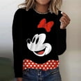 thumbnail image 1 of Disney Mickey Mouse Print Women's Long Sleeve Round Neck T-shirt Cartoon Four Seasons Top Women's T-shirt Y2k Graphic T-shirtS Gao Jinjia LED, 1 of 2