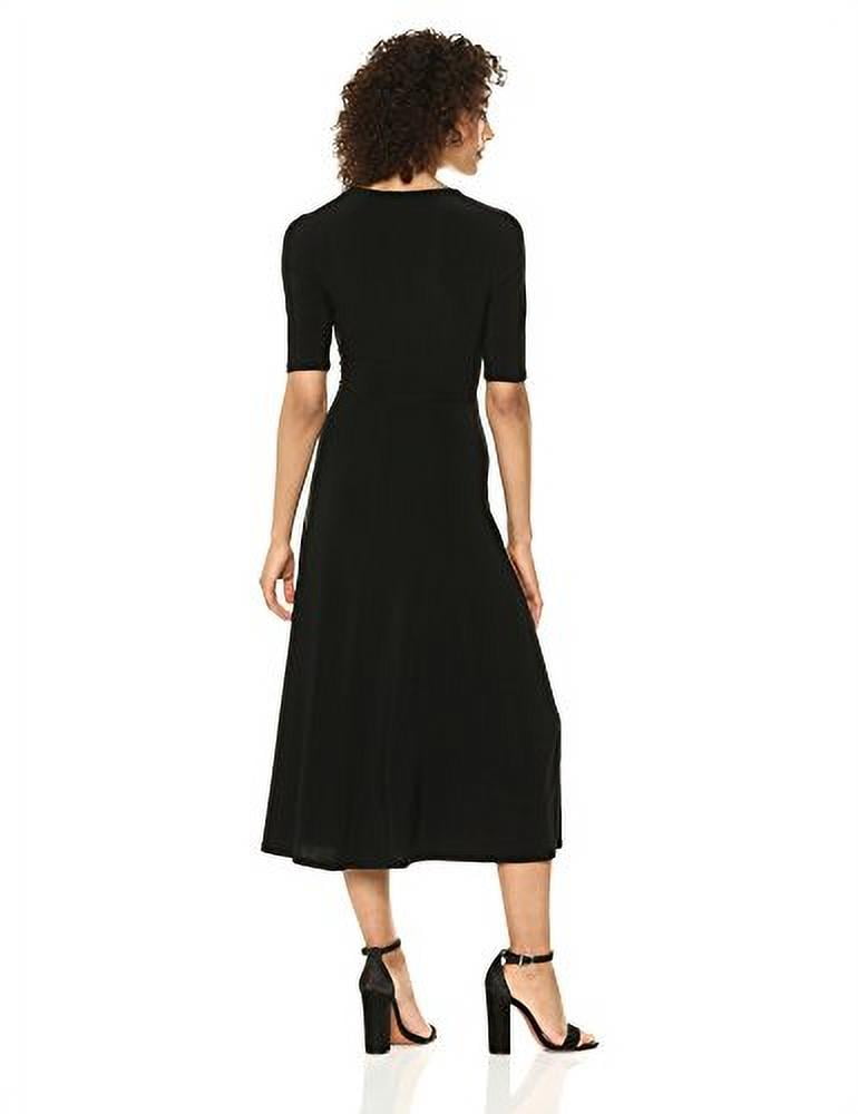 Laura Elbow Sleeve Wrap Dress 