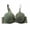 Bras - Army Green, variant on Xdegoge Bralettes for Women Crisscross Strap Lace Bra with Deep V Neck Underwire Support for Feminine Allure, Scalloped Edges for Elegant Style, Ideal for Everyday & Special Occasions
