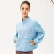 thumbnail image 3 of Novedad de verano, chaqueta informal holgada con cuello levantado y cremallera para mujer, para gimnasio, Yoga, Fitness, para correr al aire libre, transpirable, Top con cordón de secado rápido, 3 of 5