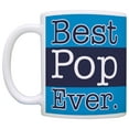 thumbnail image 2 of ThisWear Grandpa Mugs Best Pop Ever Fathers Day Mugs 11 ounce 2 Pack Coffee Mugs Blue, 2 of 4