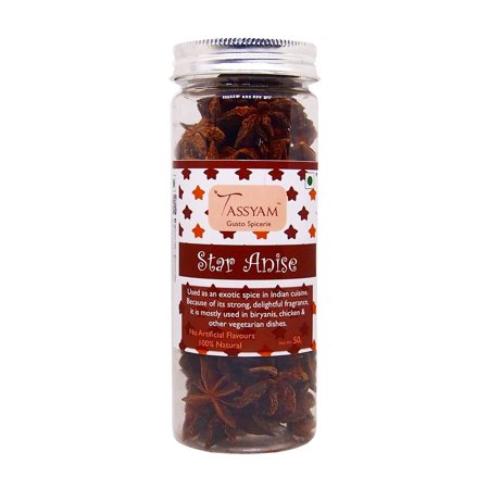 Tassyam Star Anise 50g | Premium, Whole & Natural Spice