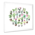 thumbnail image 2 of Designart 'Cactus In Ceramic Pots In Gentle Tones II' Traditional Framed Art Print, 2 of 4