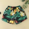 thumbnail image 2 of Toddler Summer Boys Swimming Trunks Fashion Resort Style Printed Beach Pants Speed Dry Pants Surfing Swimming Swimwear Size 7-8T, 2 of 7