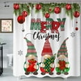 thumbnail image 2 of Christmas Gnomes Shower Curtain, Xmas Holiday Cute Gnome Fabric Shower Curtains Set for Bathroom Decoration with Hooks 72 X 72 Inch Merry Christmas Winter Bath Decor, 2 of 6